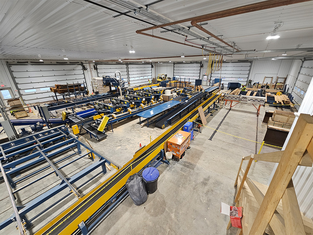 Photo of Custom-Made Timber For Sale Being Processed in the New Sawmill — Chester, Maine