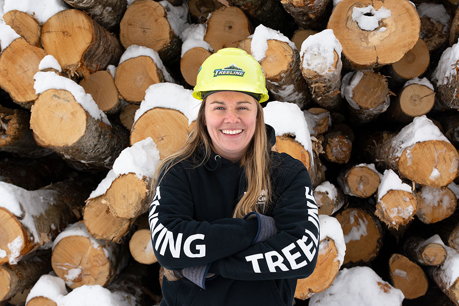 Whitney Souers, vice president of Treeline, Inc. based in Lincoln, Maine.